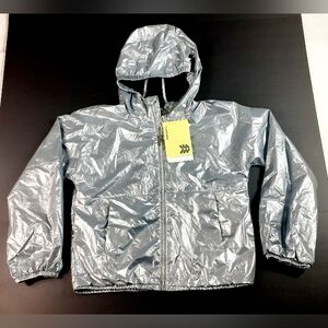 Kids Silver Windbreaker Jacket